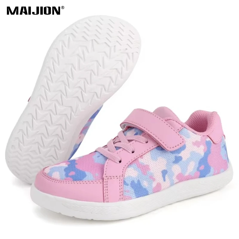 Kid Wide Barefoot Shoes Boys/Girls Minimalist Wide Toe Barefoot Zero Drop Shoes Splay Naturally Lightweight Girls Boys Sneakers