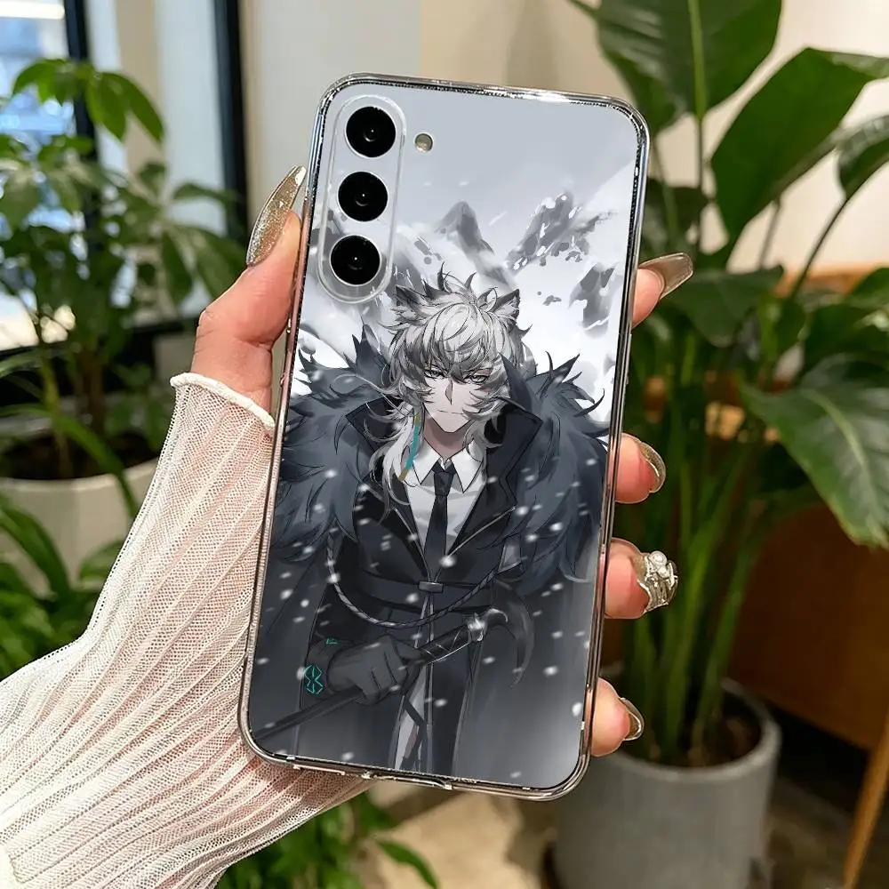 Прозрачный жесткий чехол AK SilverAsh Snow Leopard Daddy для Samsung A71 A70 A52 A51 A40 A30 прозрачная крышка