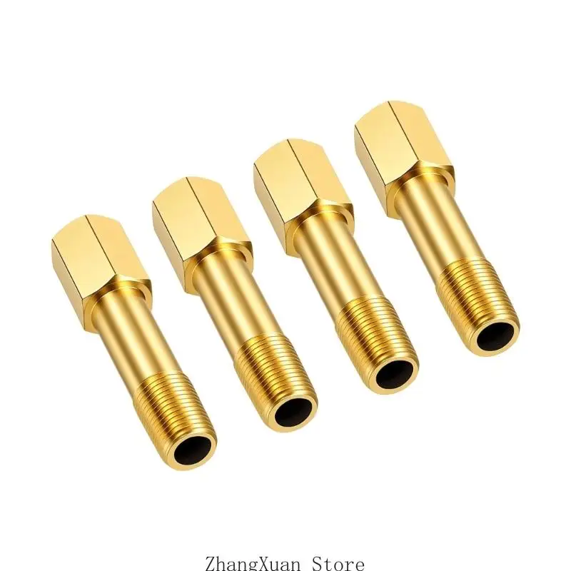 1/8 Rohradapter aus Messing mit Gewinde, langes Nippelrohr für Reparaturarbeiten und Erweiterung 3XUF – Detail 7