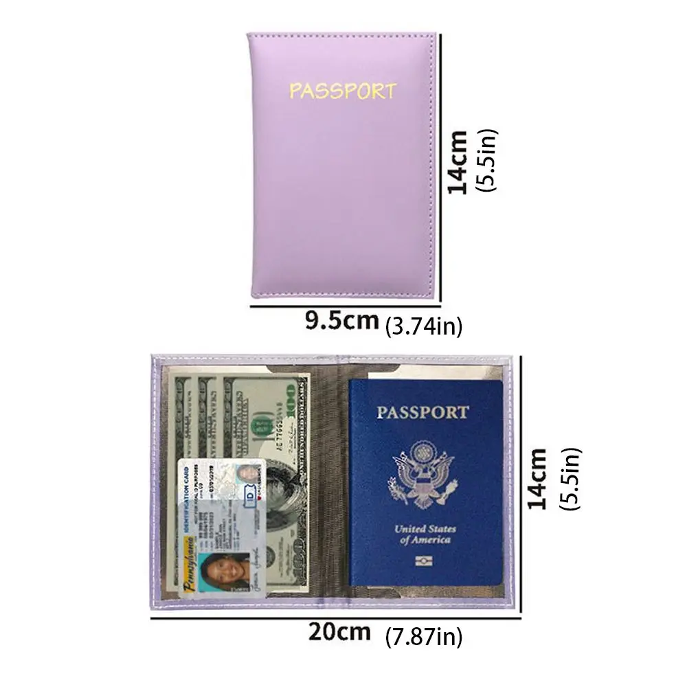 Storage Bag PU Leather Airplane Check-in Holder Travel Accessories Passport Holder Passport Protective Cover PU Card Case