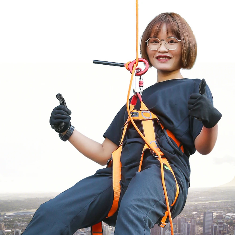 Dispositivo de descenso de Cable de escalada en roca, mosquetón de escalada en roca de aleación de aluminio, descenso de aparejo de 9 formas para dispositivo de calco