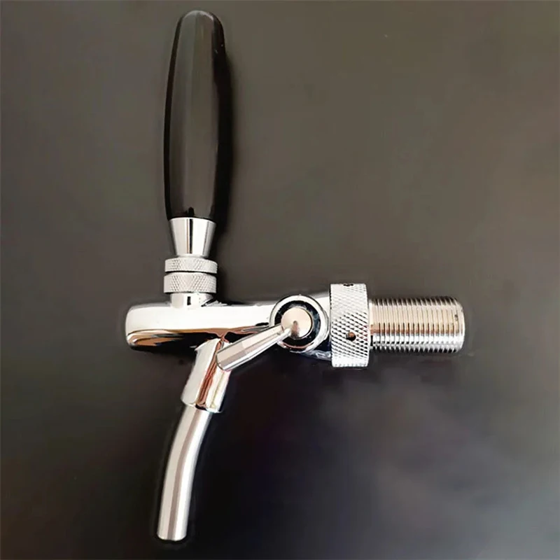 Adjustable Flow Draft Beer Tap Disconnect Stainless Steel Flow Control Beer Faucet Homebrew Kegerator,Beer Head Faucet