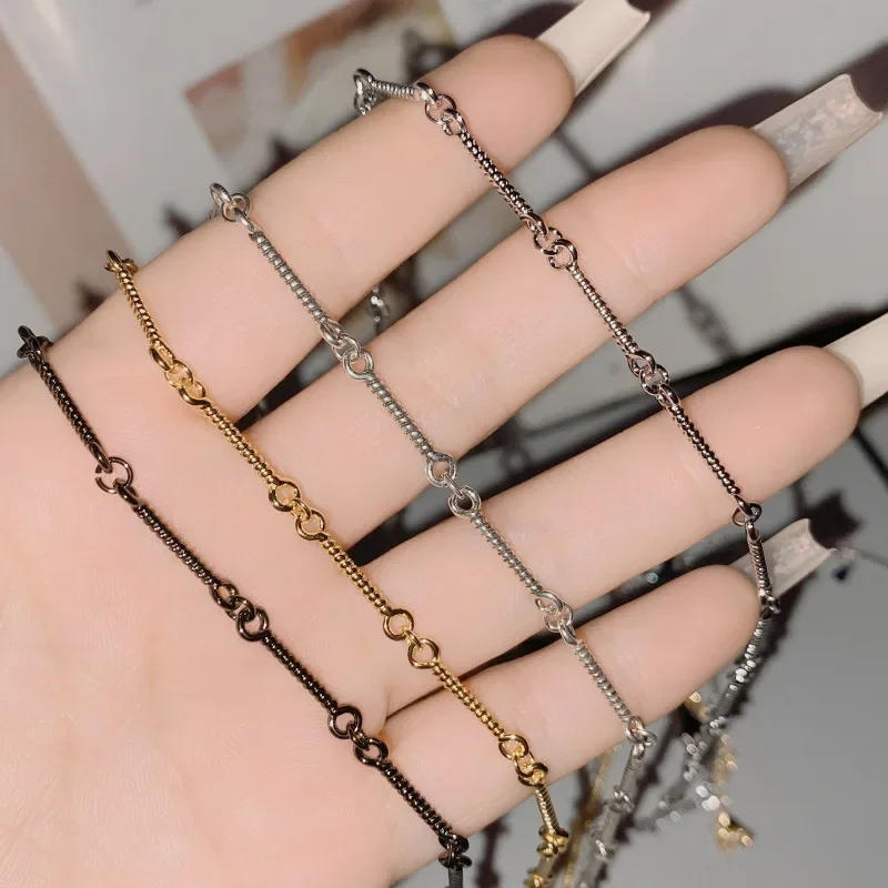 

Муассанит MDL. Стильная супер крутая цепочка ручной работы из витой пеньковой веревки, удлиненная, толщиной 8 мм, с покрытием, 18 карат, разноцветная