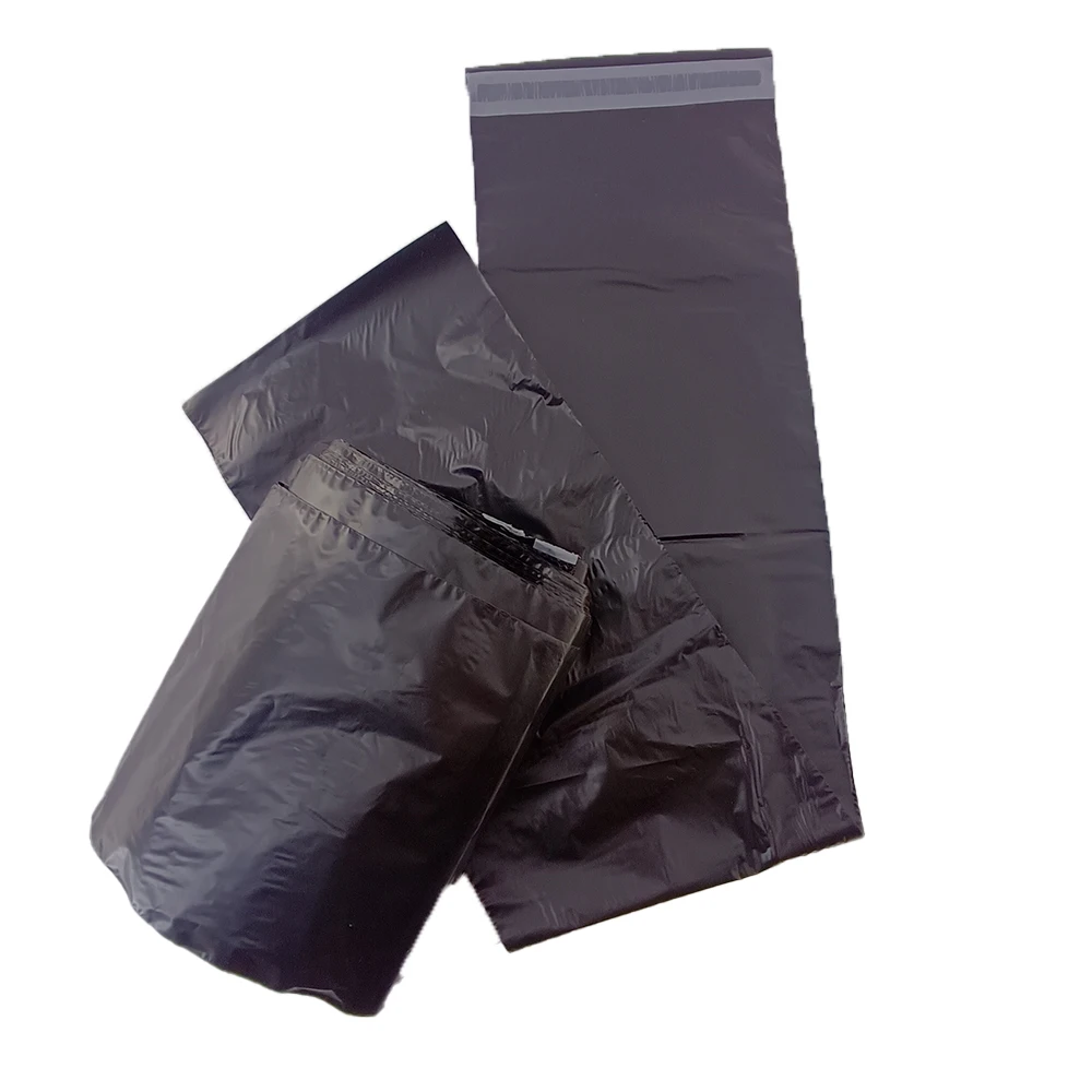 15x50 cm 100 pcs Black Plastic Self sealing bag  long express packaging bag Poly Mailing self-adhesive bag