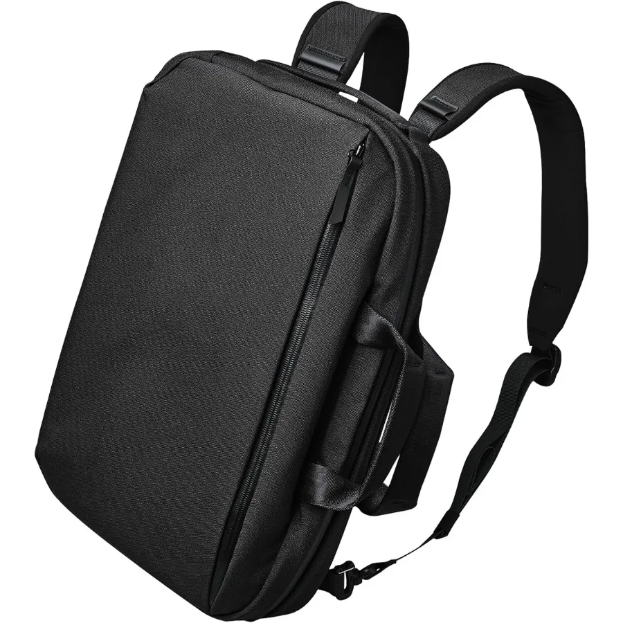 Mochila para laptop ALPAKA Elements Tech Brief Pro 12L -3-em-1 de tecido reciclado para laptop de 16" antirroubo seguro com bagagem