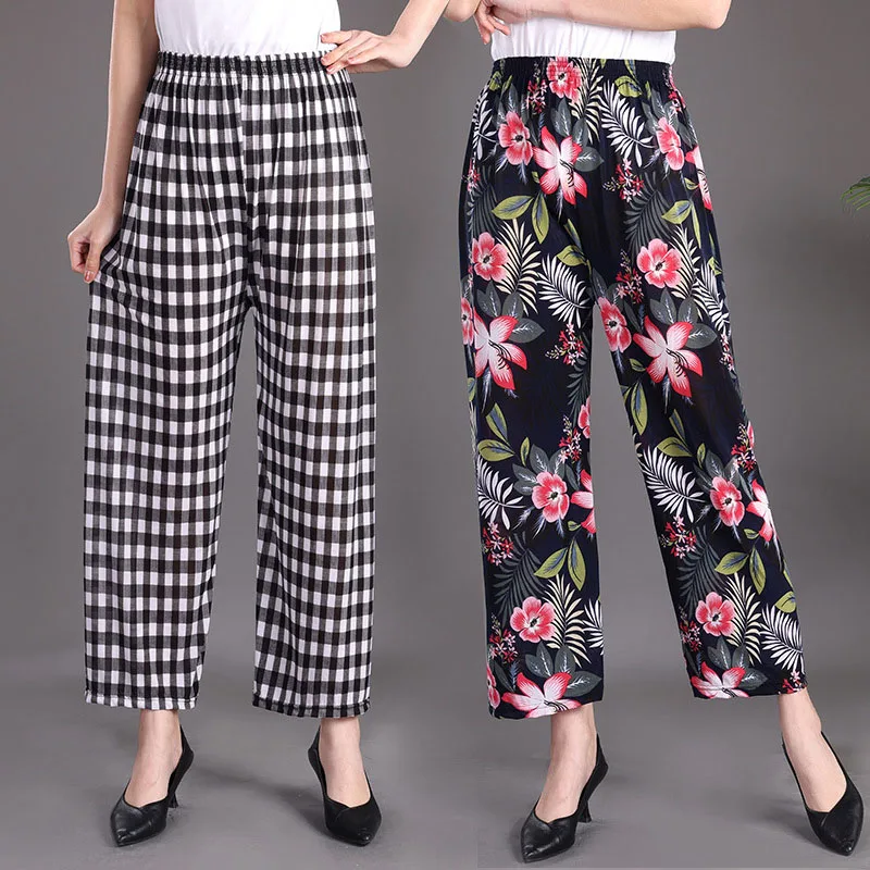 

Wide leg pants, women's pants, casual pants with waistband, loose bottoms, choose your size according to the size chart
