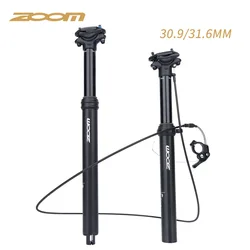 ZOOM MTB Bike 31.6mm 30.9mm Wire Remote Control Seatpost Dropper Hydraulic Lifting Internal Mountain Biycle Seat Post Tube Part