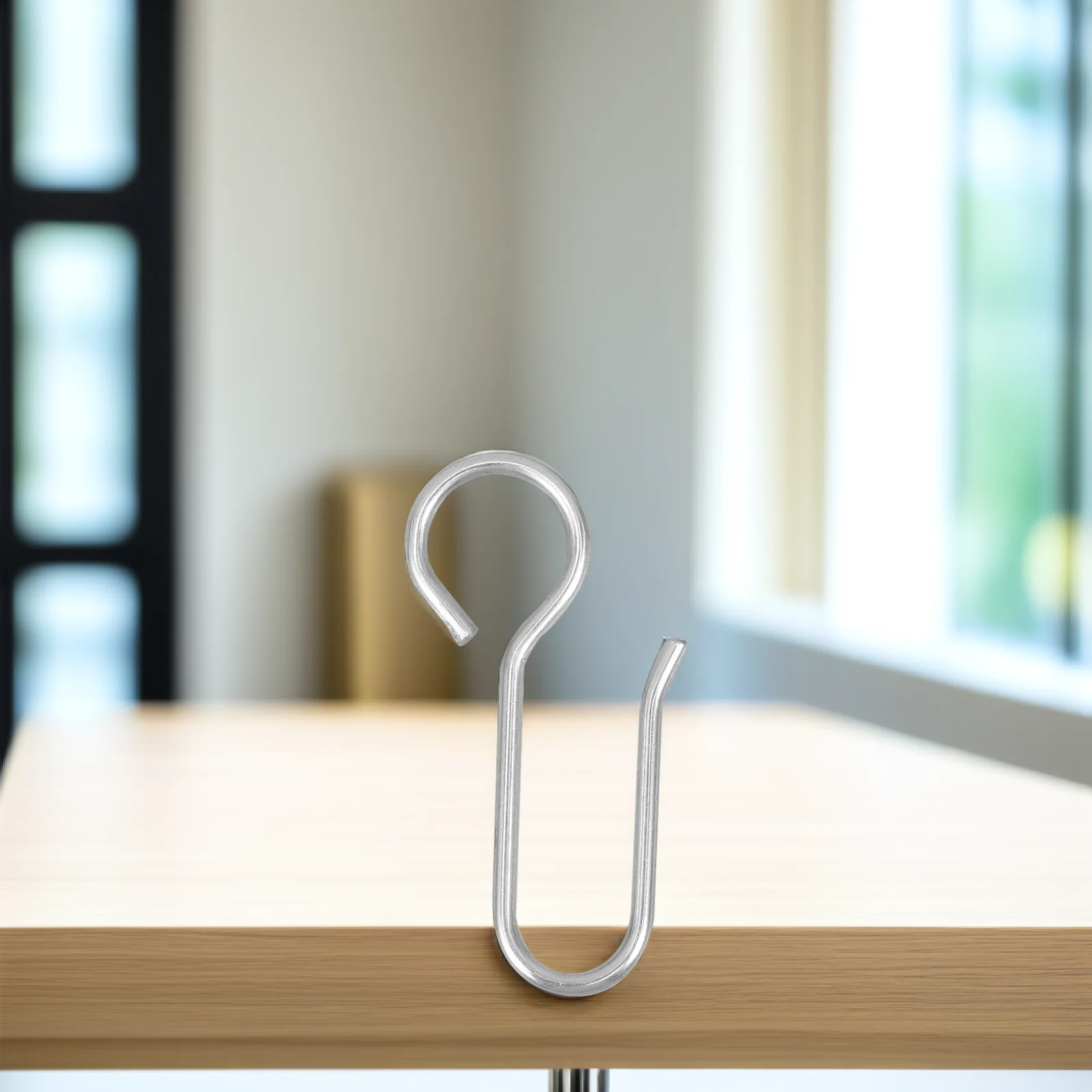 

120pcs Ceiling Curtain Hooks Zinc Plated Steel Light Weight For Kitchen Bathroom Bedroom Office Pantry Drapery Hook Pin Curtain