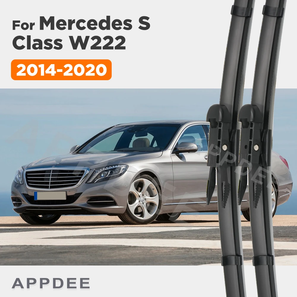 

APPDEE For Mercedes-Benz S Class W222 2014-2020 2015 2016 2017 Wiper Front Wiper Blades Windscreen Window Brush 26"+22"