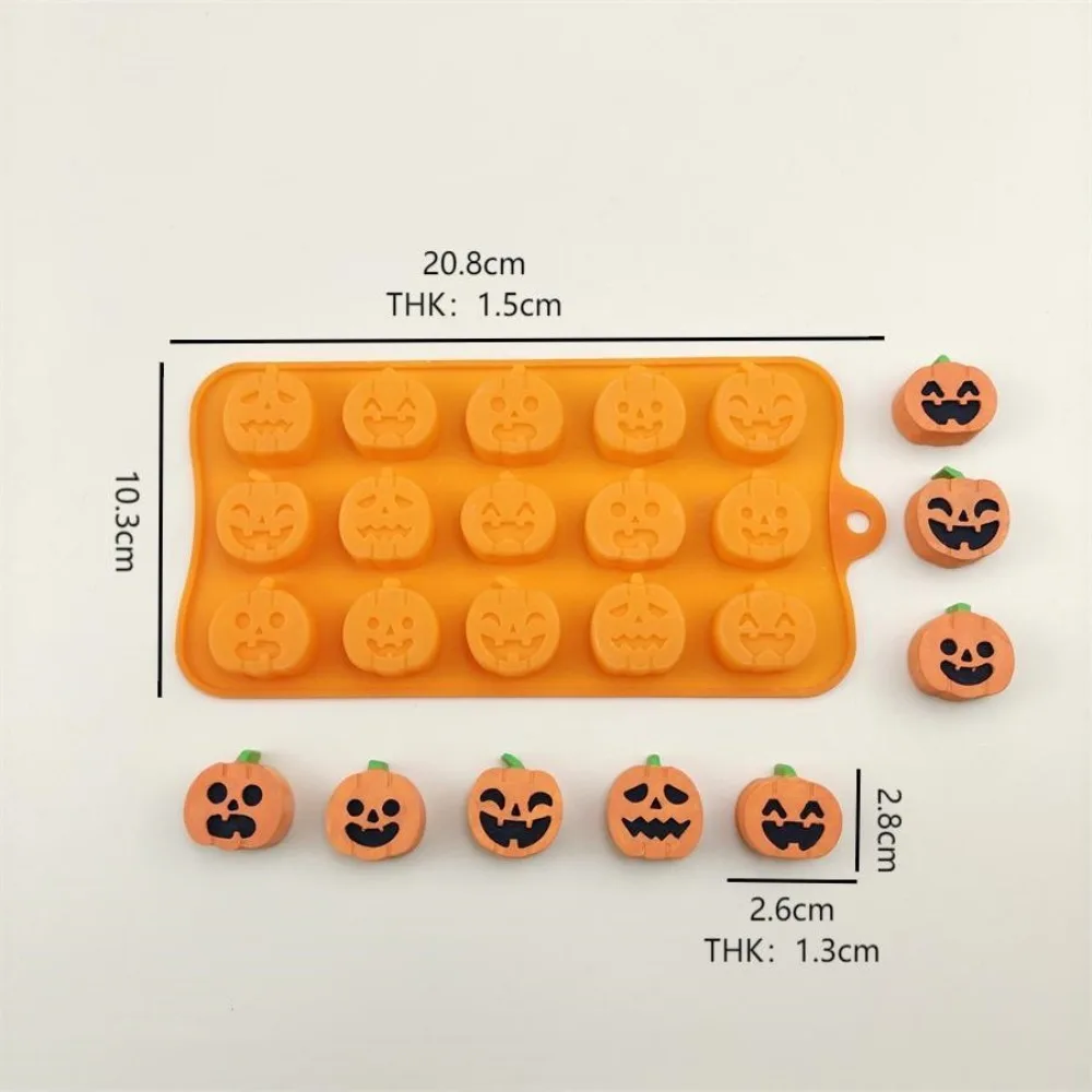 Premium Silicone Cake Baking Mold 15 Cavity Food-Grade Silicone Mold Non-Stick Flexible Candy Mold Halloween Baking