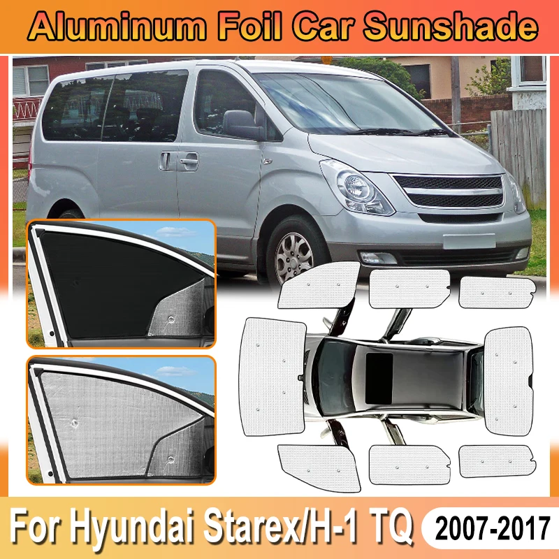 

For Hyundai Starex H1 Accessories Huiyi iMax TQ 2015 2007- 2017 Car Aluminum Foil Windshield Sun Shades Covers Shield Accesorios