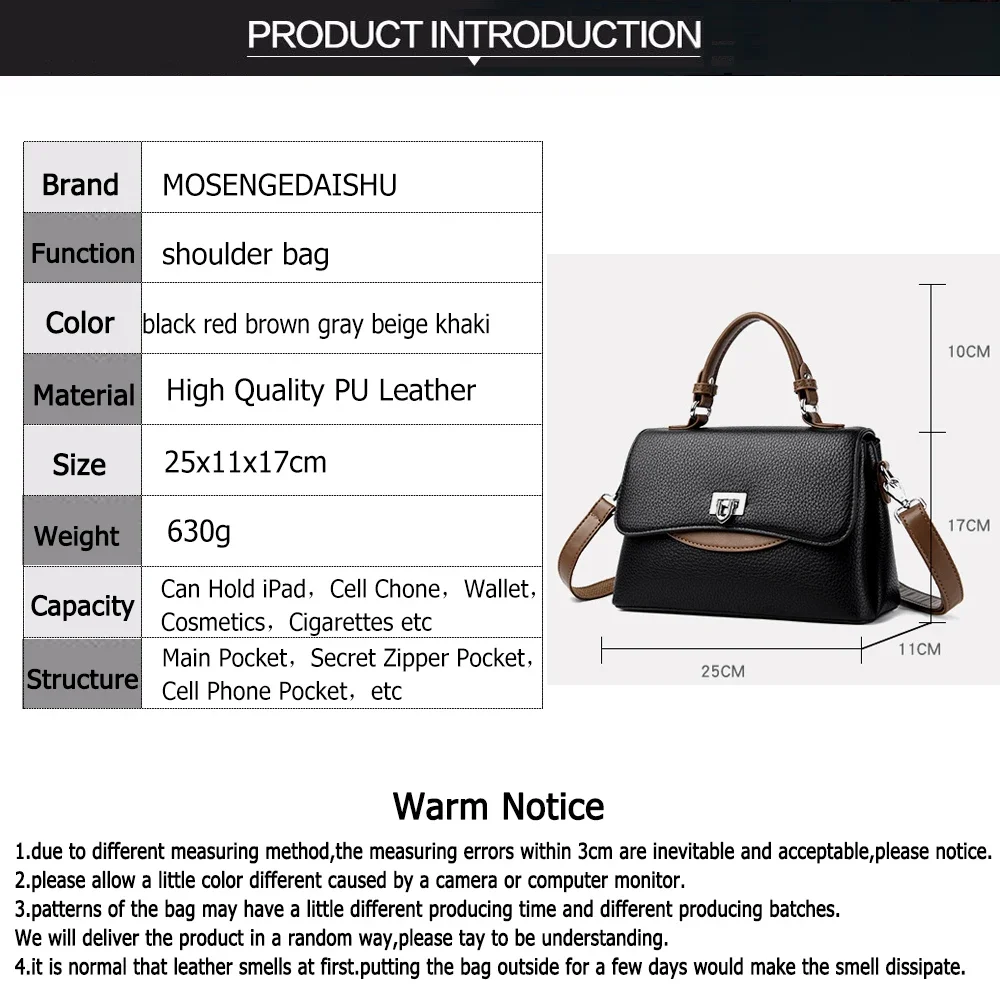 High Quality Solid Color Soft Leather Shoulder Crossbody Bags for Women 2024 Elegant Small Tote Bags Ladies Handbags Female Sac