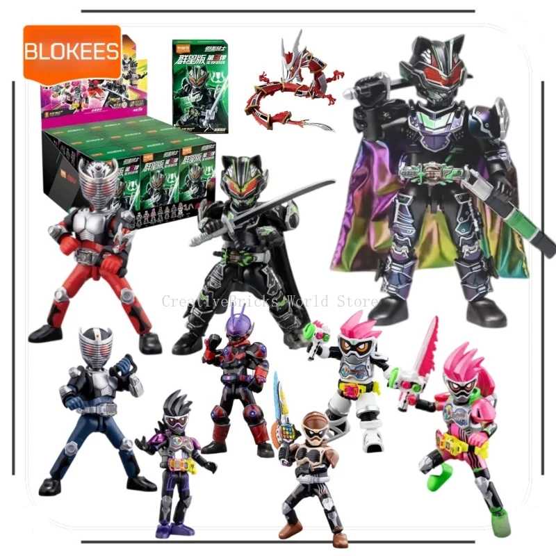 BLOKEES Kamen Rider Star Edition Wave 3 Survival Game Typhoon Ryuki Building Blocks Action Figure Collectible Model Toy