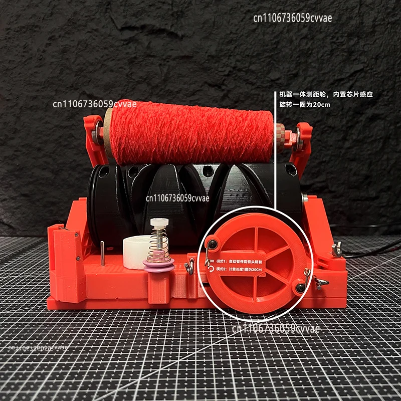 Portable Mini Yarn Winder with Length Calculator & Weight Detection Desktop Electric Yarn Rewinder for Precision Winding
