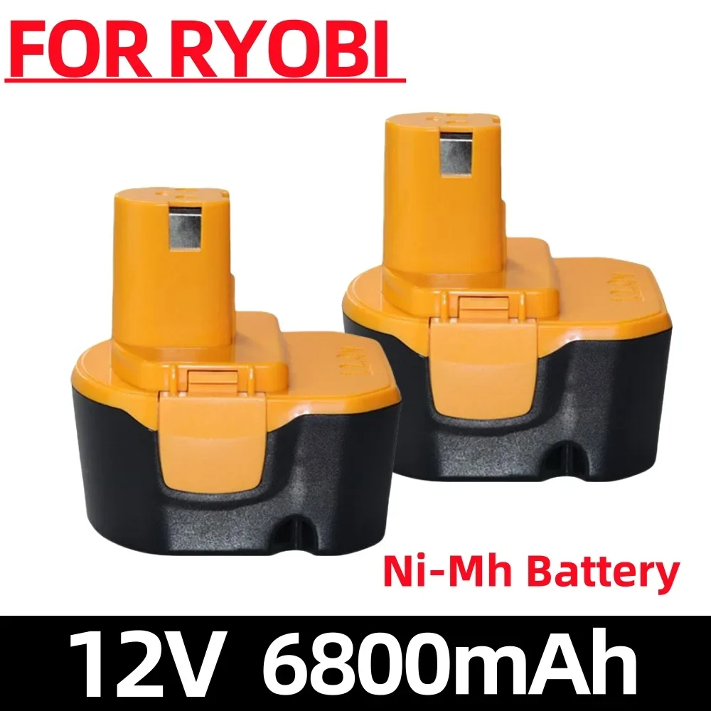 6800mAh for Ryobi 12V Replacement Power tool Battery NI-MH B-8286 BPT1025 RY-1204 1400143 1400652 1400670 440000