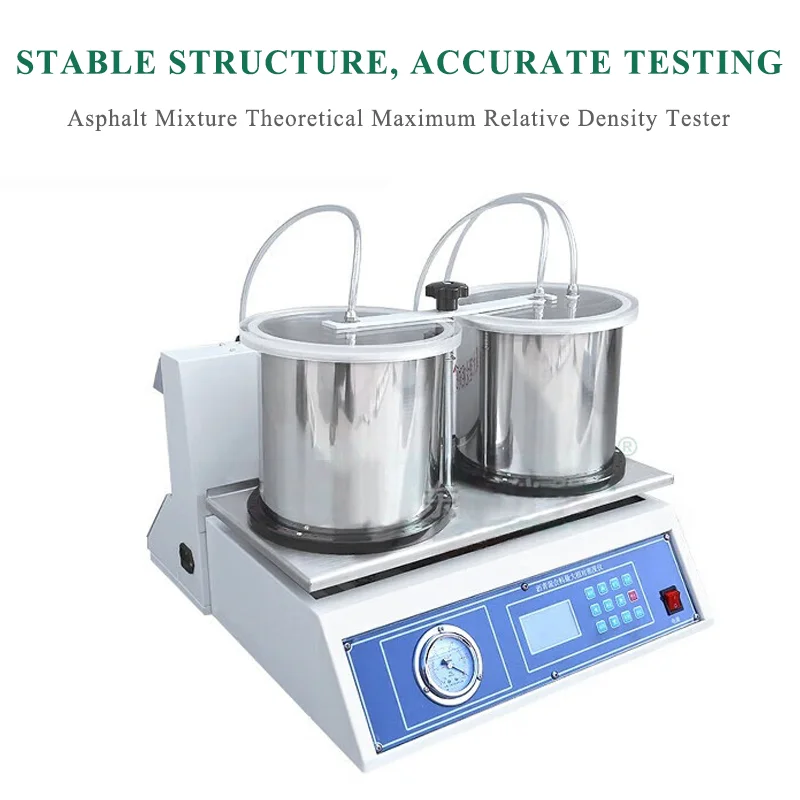 Asphalt Mixture Theoretical Maximum Relative Density Meter Vacuum Method Tester -0.1 MPa Vacuum Level Continuous/Intermittent
