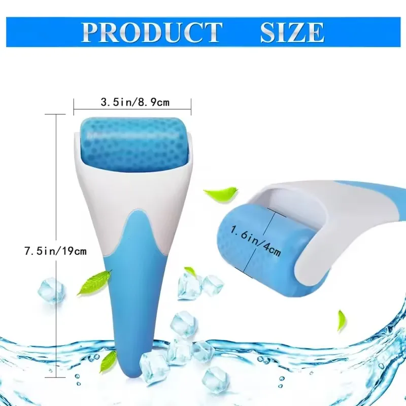 

Cool Ice Face Roller Massager Skin Lifting Tool for Anti-Wrinkles Pain Relief Reusable Cold Compress Facial Massage Aid