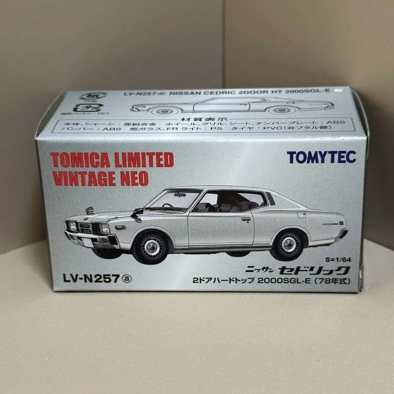 TAKARA TOMY TOMYTEC Tomica 1/64 TLV-N257a TLV-N258a Cedric/Gloria 2000SGL-E 2 Deuren Legering Speelgoed Motor Diecast Metaal Model Geschenken