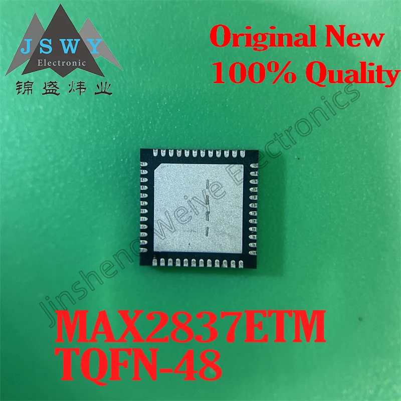 (1/5 piece) MAX2837ETM MAX2837ETM+T TQFN48 RF transceiver IC chip, 100% new, original, in stock, fast shipping.