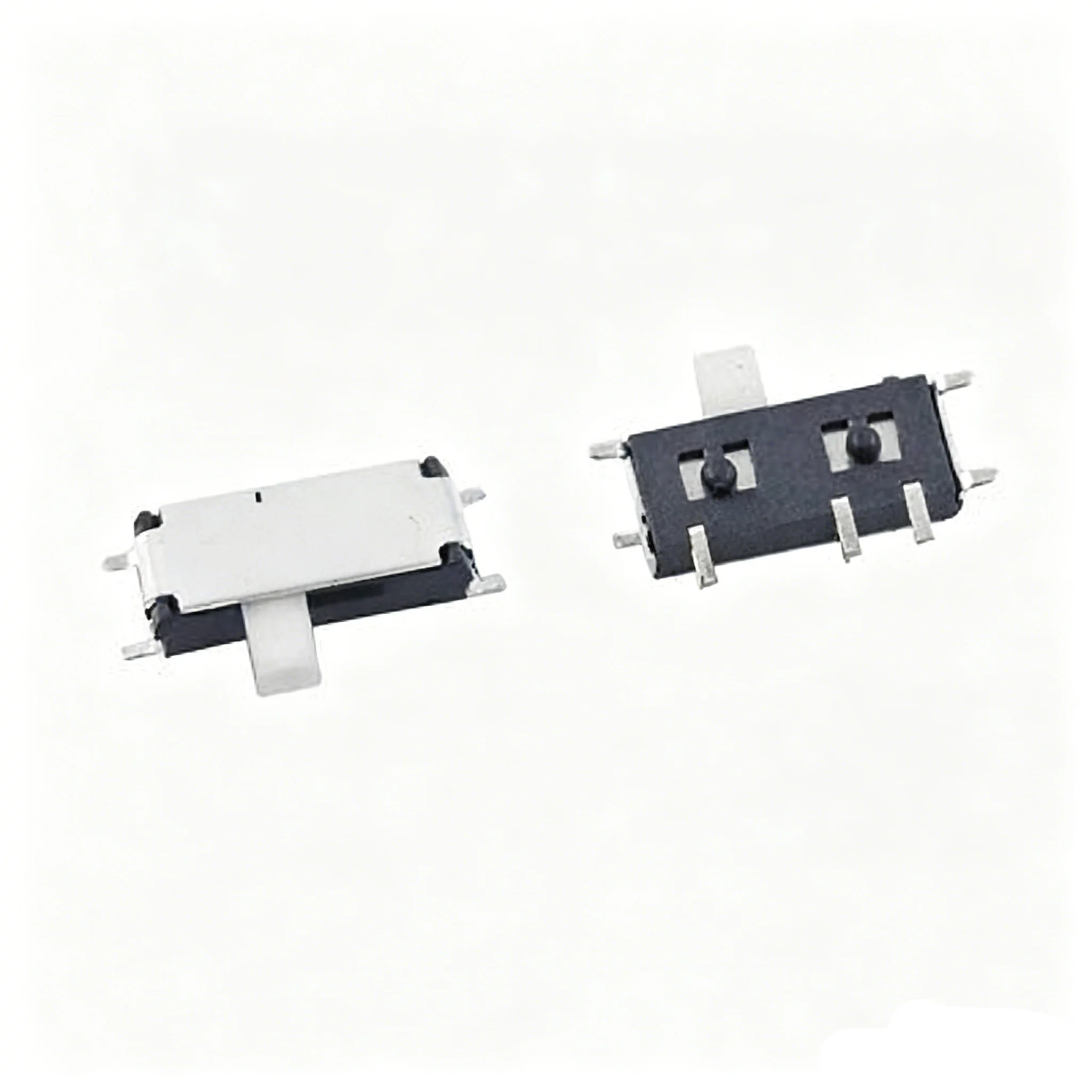 10/20/50PCS DC 50V 0.3A 7 Pin On-On 2 Position 1P2T SPDT SMD SMT  Horizontal Slide Switch Side Knob PCB Right Angle MSK-12C01-07
