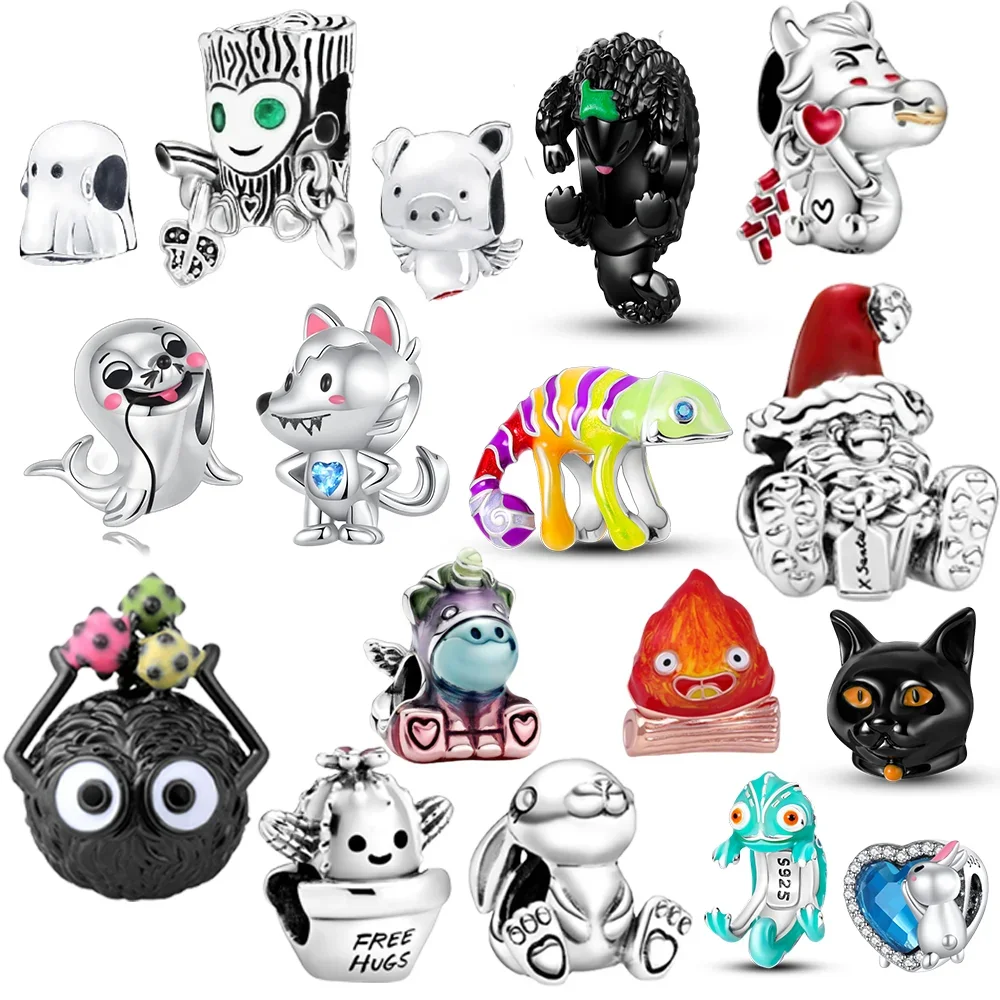 

Autumn New 925 Sterling Silver Ghost The Tree Monste Beads Charm fit Original 925 Pandora Bracelets Beads for Women Jewelry