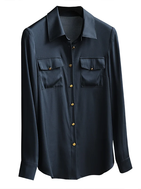 Prosta, modna damska spódnica z jedwabiu o prostym kroju, kolekcja wiosna 2025, designerska, do pracy, w stylu koreańskim, długa, z rękawami...