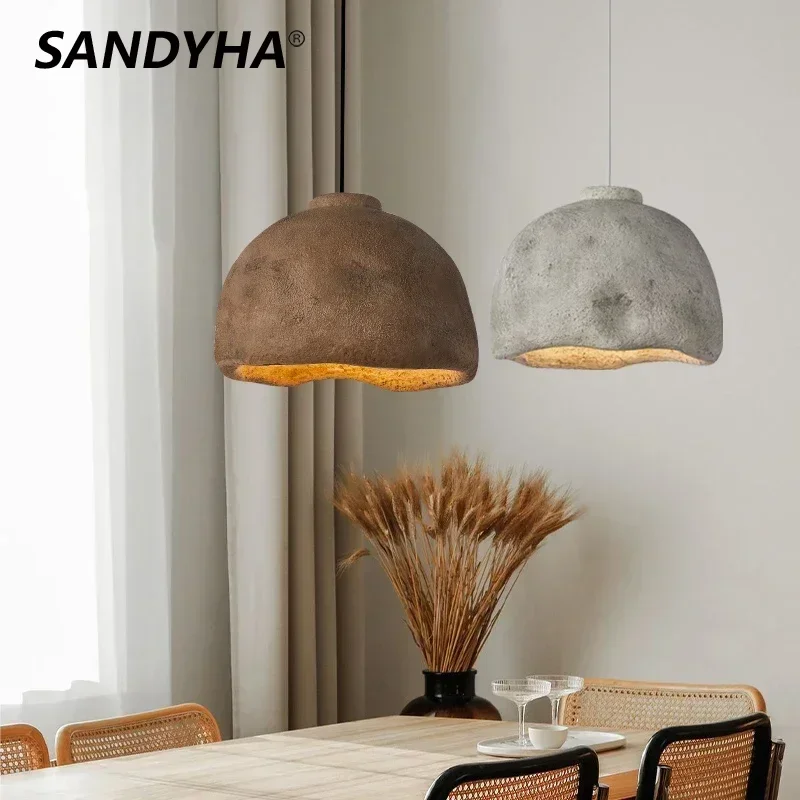 

SANDYHA Minimalist Homestay Style LED Chandeliers Restaurant Home Decor Pendant Lights Dining Room Bedroom Bedside Hanging Lamp