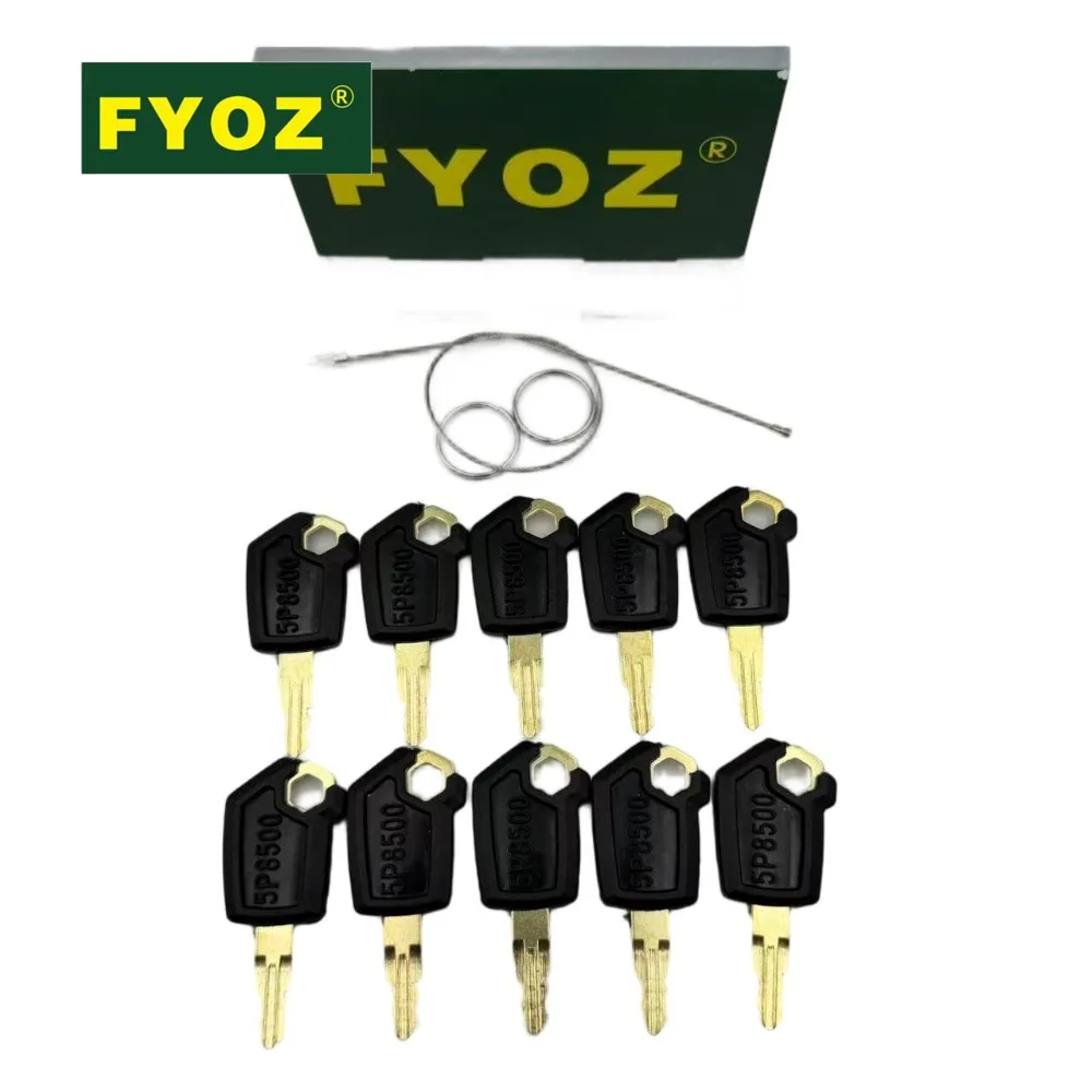 Ignition Key Set For Caterpillar Cat 5P8500 10 Pieces Equipment Part