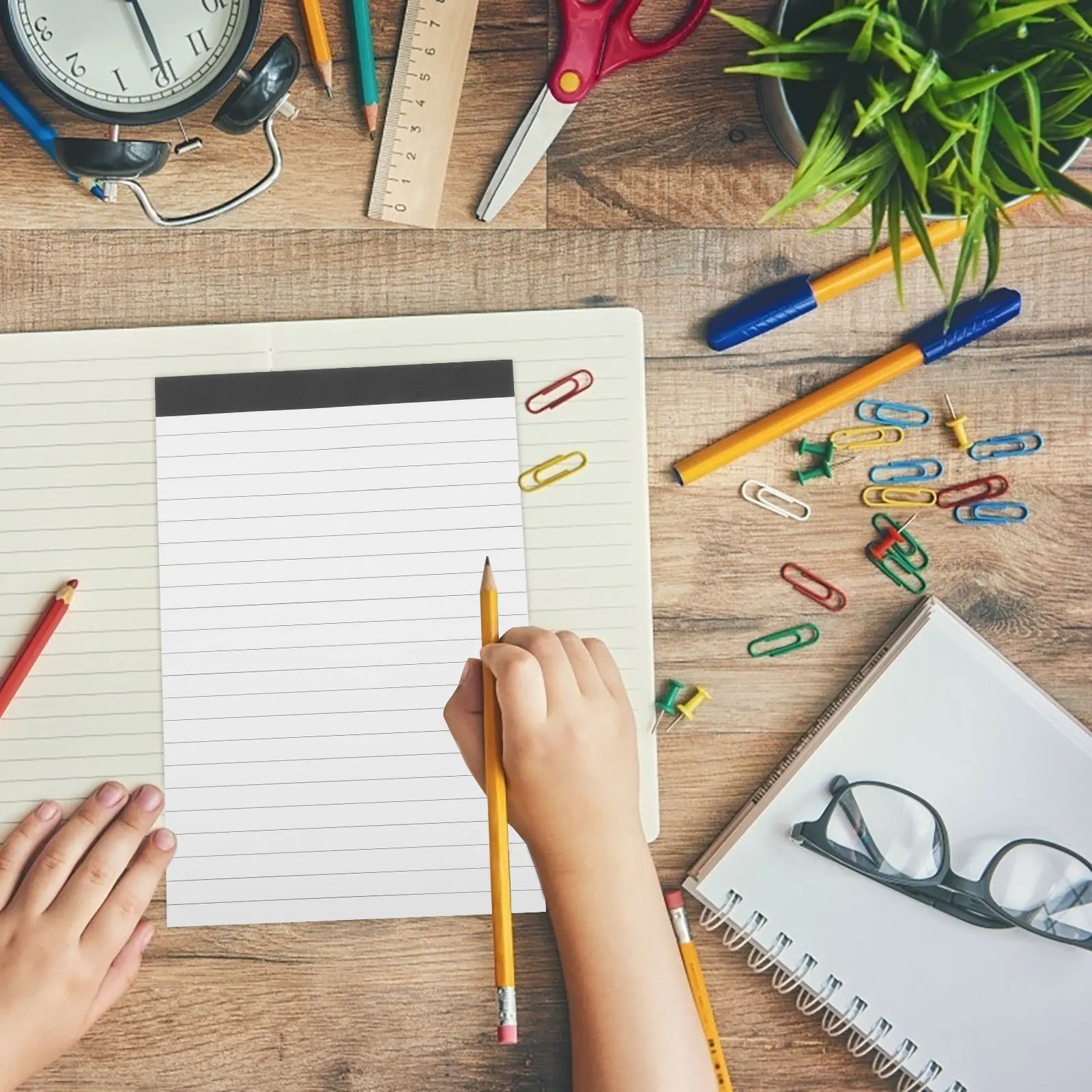 4 قطعة A5 جيب المفكرة المحمولة المسيل للدموع مذكرة الوسادة لمكتب المدرسة المنزل استخدام خفيفة الوزن دفتر الكتابة خطة الوقت دفاتر