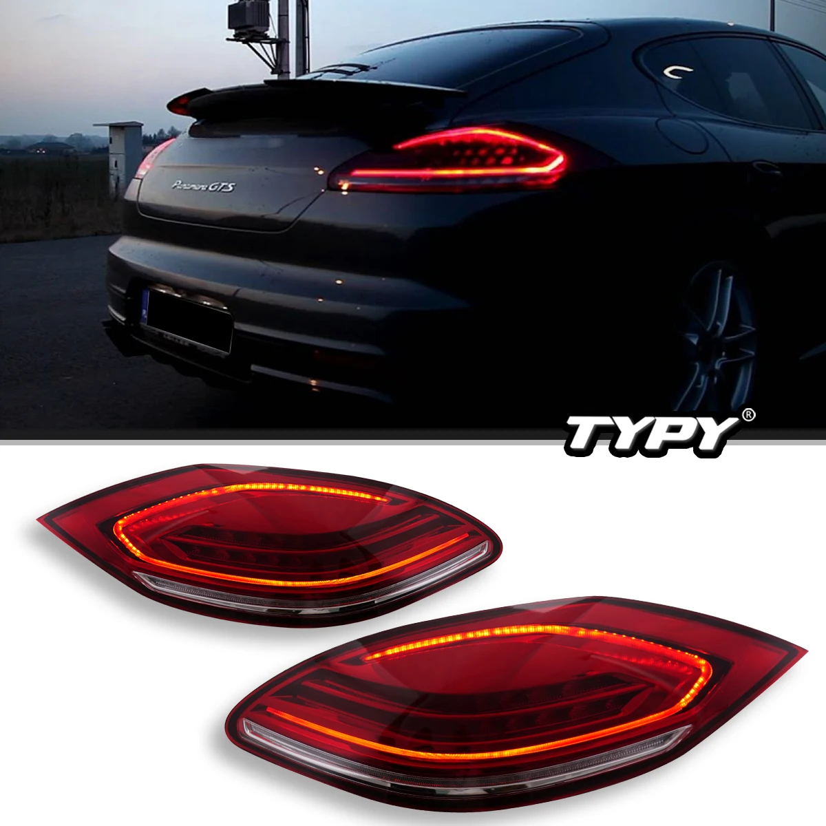 

Full LED Lights For Porsche Panamera 2010 2011 2012 2013 Rear Tail Lamp Auto Accessories Sequential Turn Signal