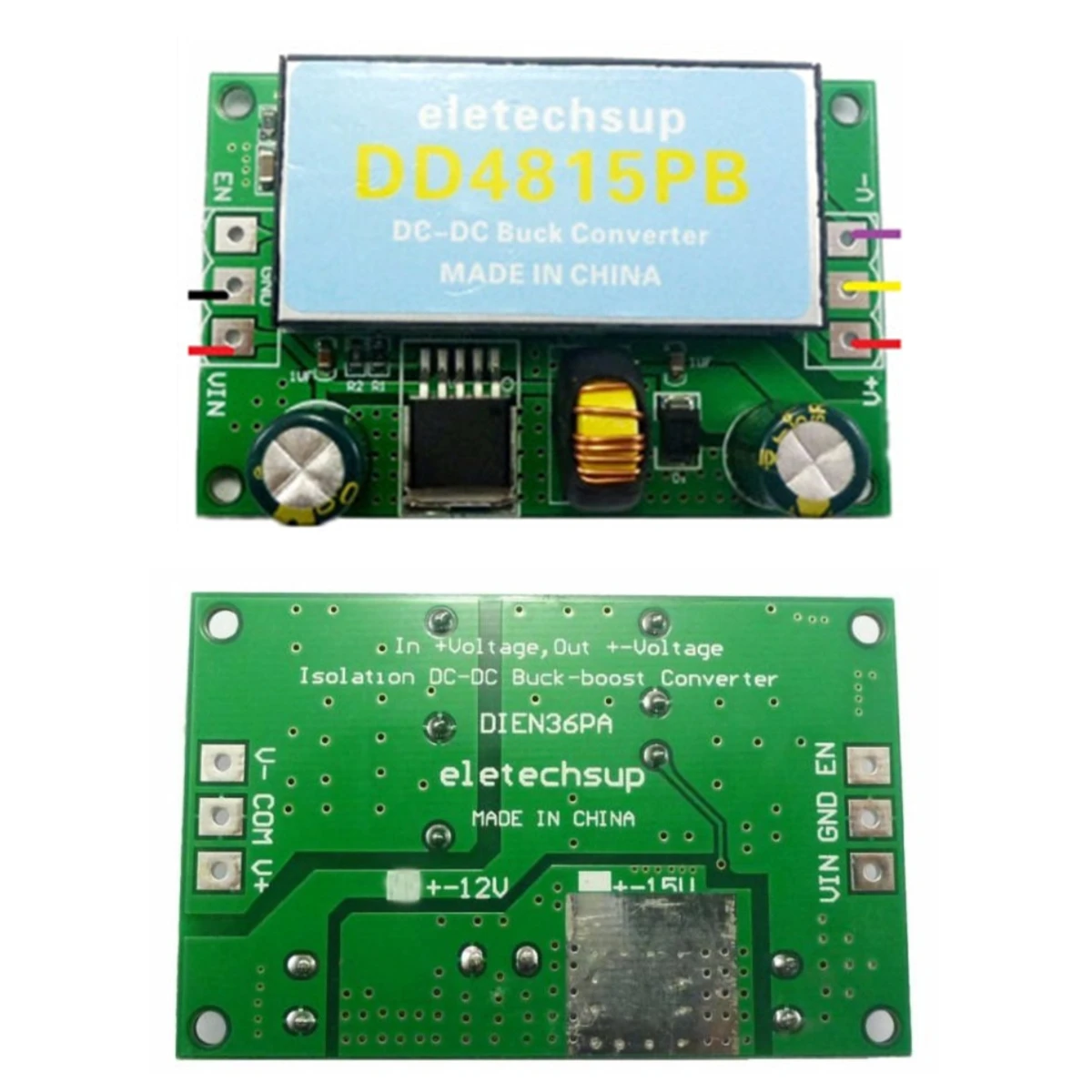 15W Isolated Dual Power Supply 5-32 to +-12V 15V 24V 30V DC DC Boost-Buck Converter Board for Car Audio Speaker Subwoofer