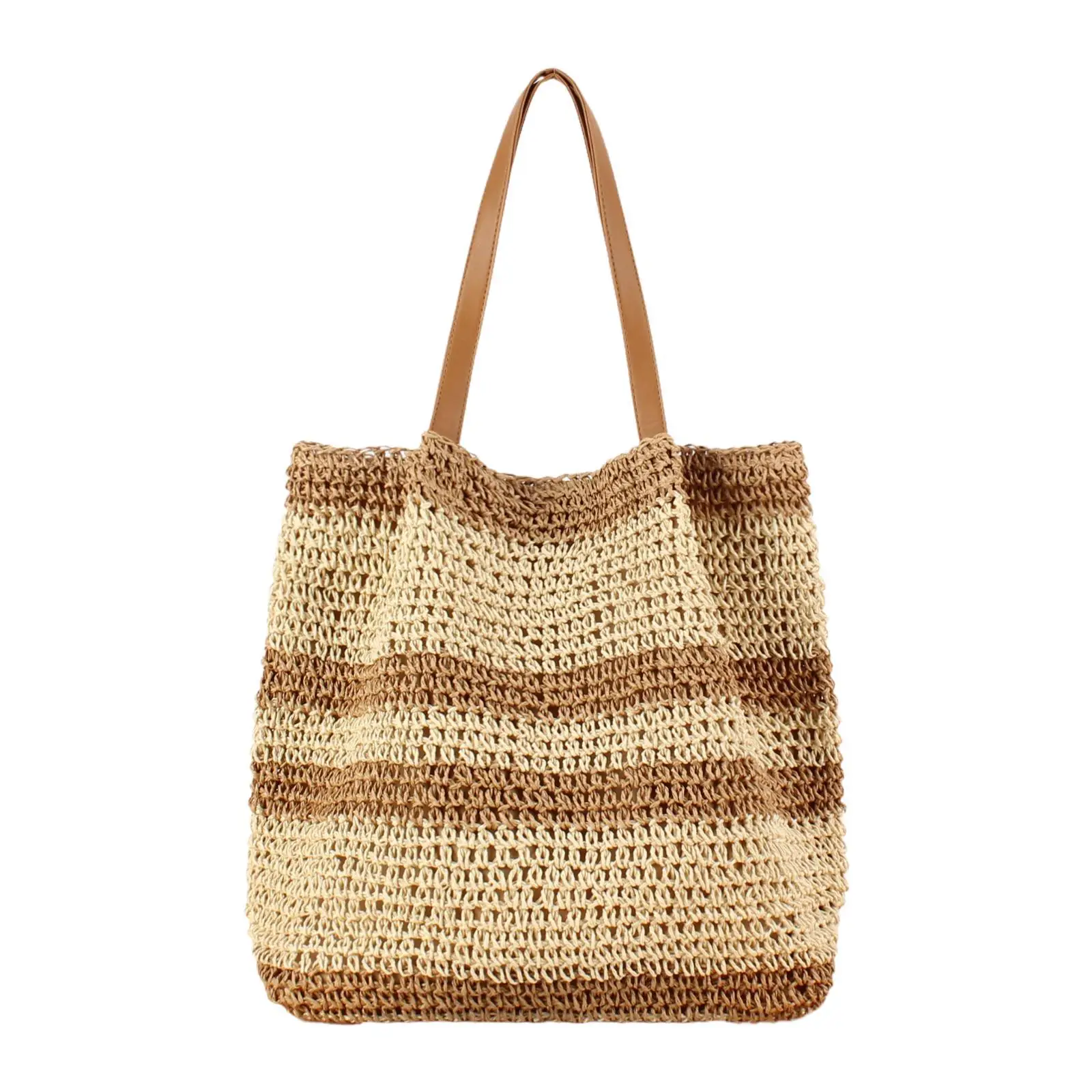 

Woven Tote Bag for Women Trendy Decorative Holder for Shopping Daily Holiday