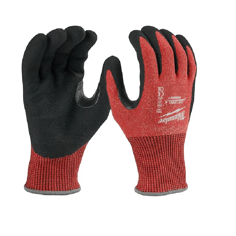 

Cut Level 4 Nitrile Dipped Gloves - Large (12 Pairs), A4 Cut Level, 13 ga, Red, L ( 9 )