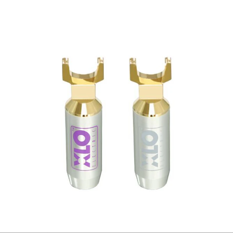 موصل المجرف الكهربائي XLO HT PRO Y ، مطلي بالذهب ، كابل مكبر صوت Hifi سهل الاستخدام ، موصل شوكة ، 9 نحاسي ، 2