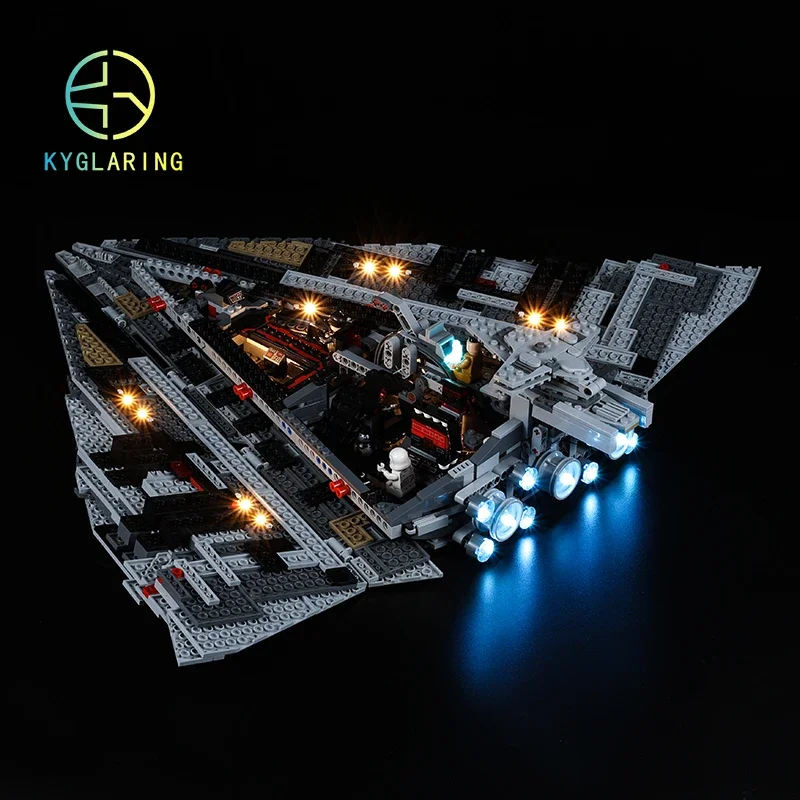 Kyglaring Led Lighting Set DIY Toys For 75190 The First Order Model Destroye Blocks Building