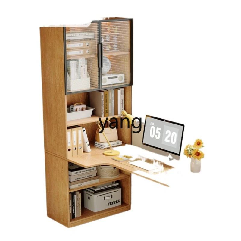 

YJQ study desk integrated log wind small apartment bedroom office computer desk