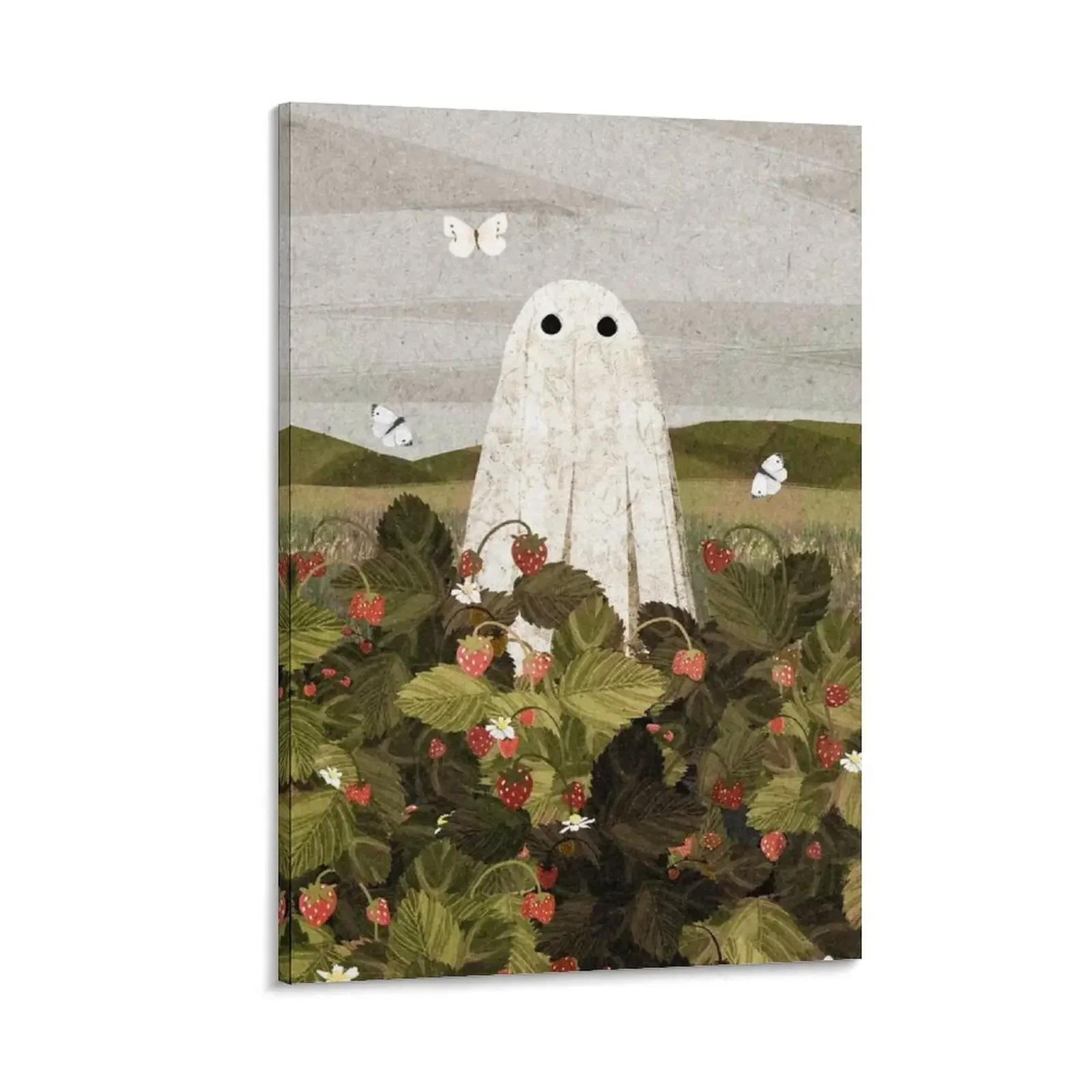 

Strawberry Fields Canvas Painting pictures for wall japanese room decor aesthetic room decor