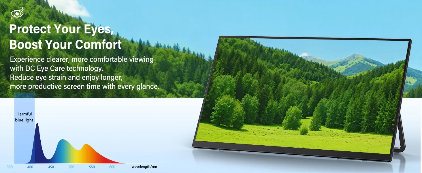 UPERFECT 24 Zoll 120 Hz tragbarer Gaming-Monitor FHD 180 ° Einstellbares großes Laptop-Display, externer zweiter Bildschirm für PC-Telefon, Steamdeck – Detail 8