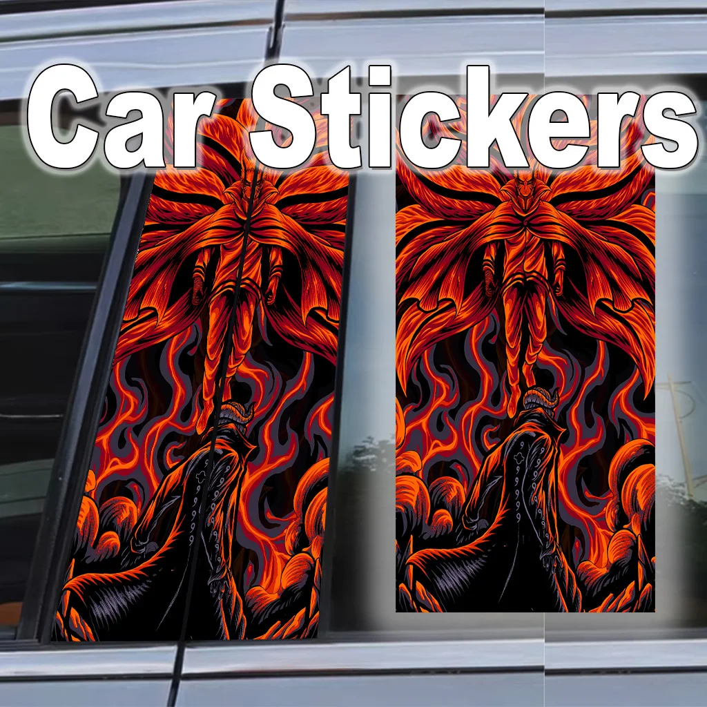 

Naruto Anime Car B Pillar Stickers Auto Exterior Gift Waterproof Self-Adhesive Poster Scratch-Resistant Decal Easy Apply Decor