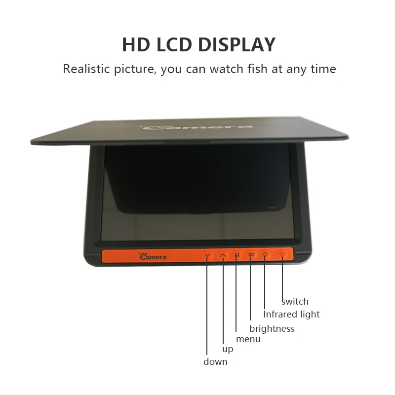 HR-7050TR Fishing Equipment Professional Low Price Ocean Beach Ice Fishing 50m Cable   Camera Underwater