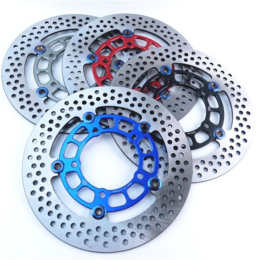 CNC 245mm 5 hole/3 hole Aluminum Alloy Floating Disc Motorcycle Brake Disc For Honda Yamaha Scooter Aerox BWS Cygnus-X Or More