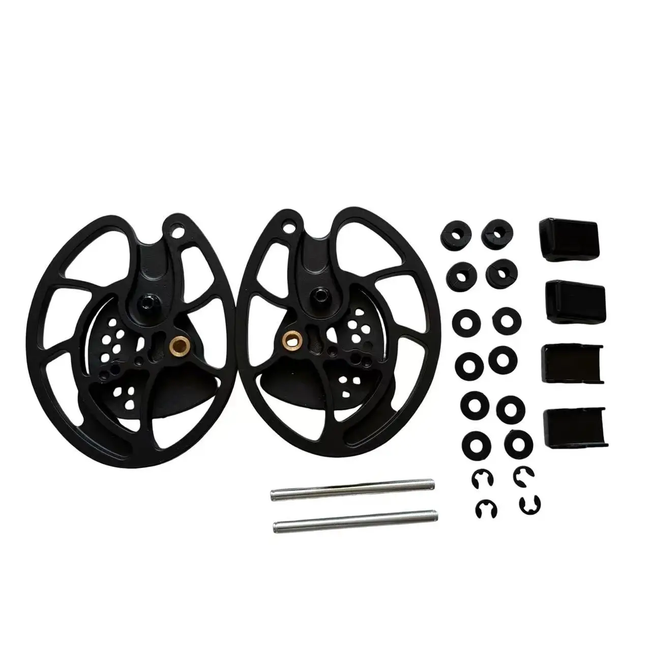 1 Pair Compound Bow Cam Set Aluminum Alloy Bow Pulley Wheel Set Archery Replacement Parts for Compound Bow Hunting M183/M107