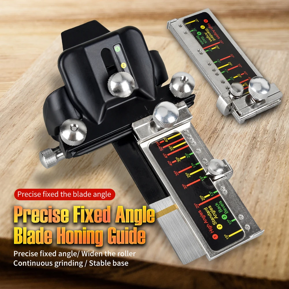 Fixed Angle Honing Guide Manual Sharpener Angle Adjustable Woodworking Grinding Tool for Efficient and Accurate Blade Sharpening
