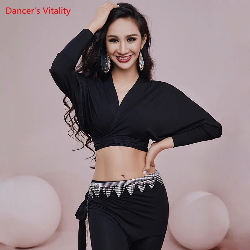 Belly Dance Top Or Pants Loose Shirt Long Sleeve Trousers Practice Clothes Oriental Dancewear Performance Clothing Female