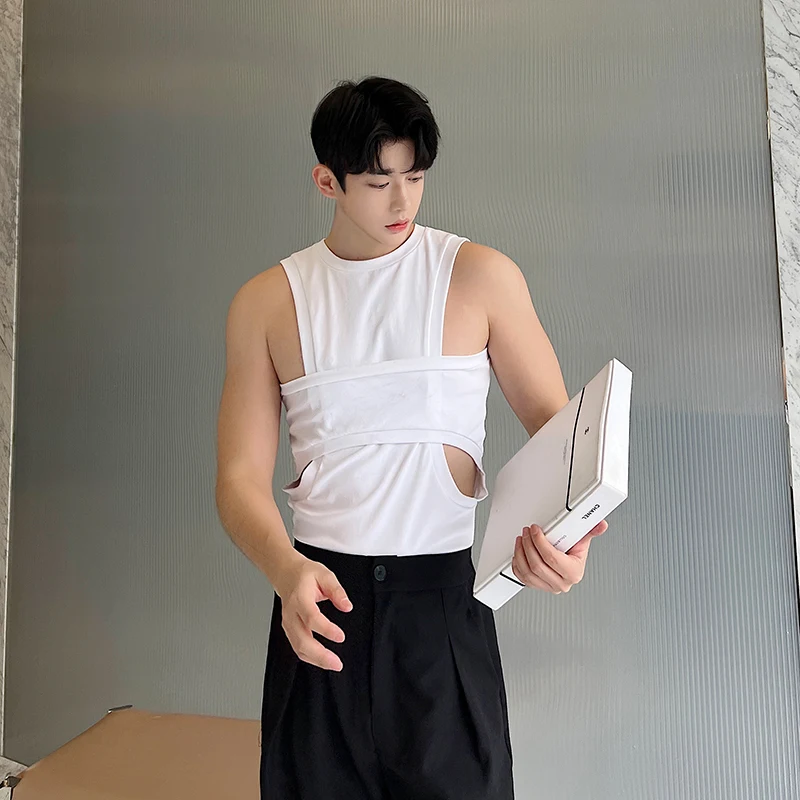 

ex Svel T-irt with Knot Design Regular Thin Summer Faion Youth Trend Core Pure Color round Ne Sweat Vest