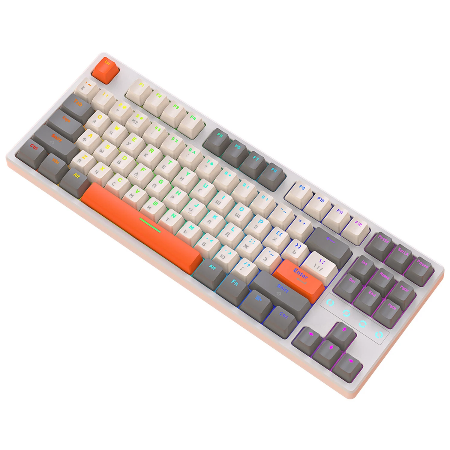 Imagem -03 - Autorização Teclado Mecânico para Jogos sem Fio K87 para pc Gamer Rgb Swappable bt 5.0 2.4 Ghz Modos 87 Chaves