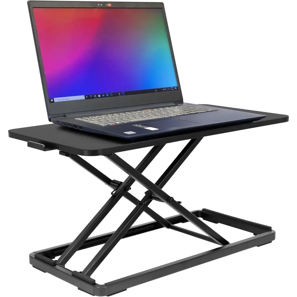 Mount-It! Standing Keyboard Tray, Adjustable Height Keyboard Riser for Desktop, Ergonomic Sit Stand Key board and Mouse Platform