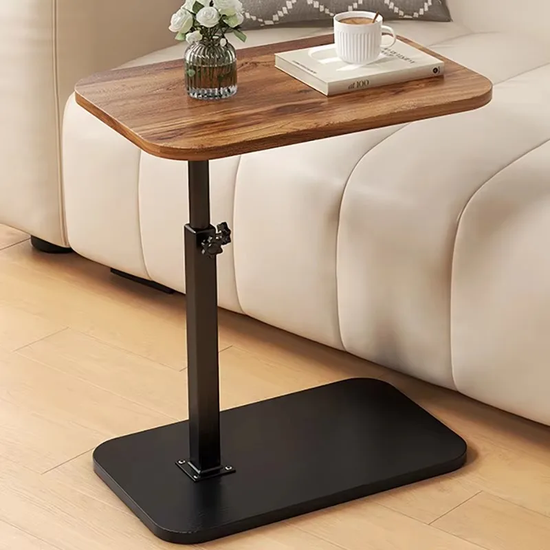 C-shaped sofa coffee table, height adjustable coffee table, simple small corner bedside table