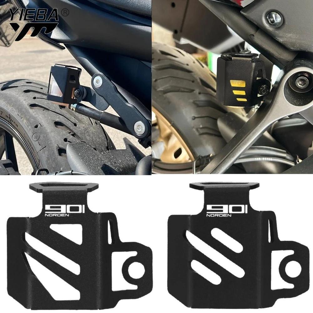 

For Husqvarna Norden 901 2022 2023 2024 2025 Rear Brake Fluid Reservoir Oil Cup Guard Protector Cover Norden901 Accessories