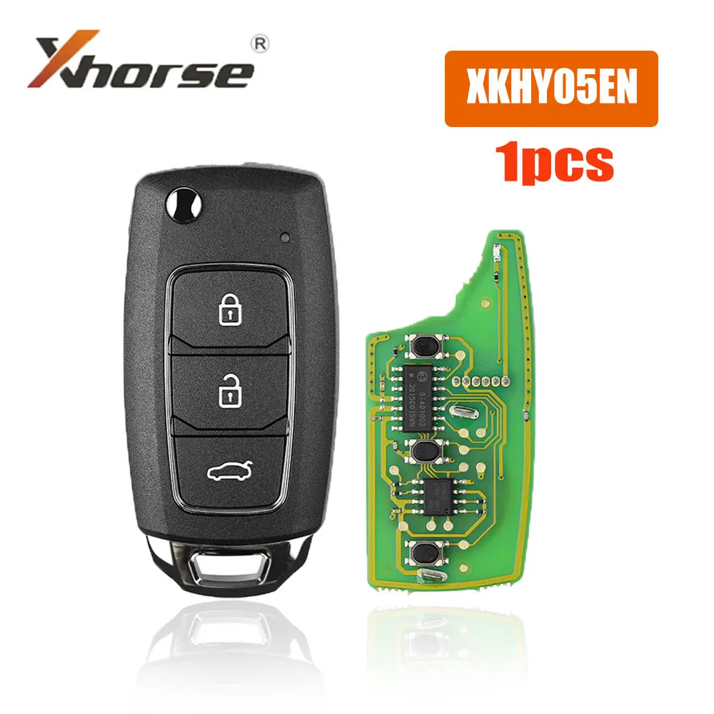 

1PCS/lot XHORSE XKHY05EN Car Remote Key for Hyundai Style Wired Universal Remote Key Fob 3 Buttons for VVDI Key Tool Car Keys